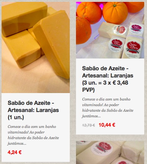 Sabão laranjas loja